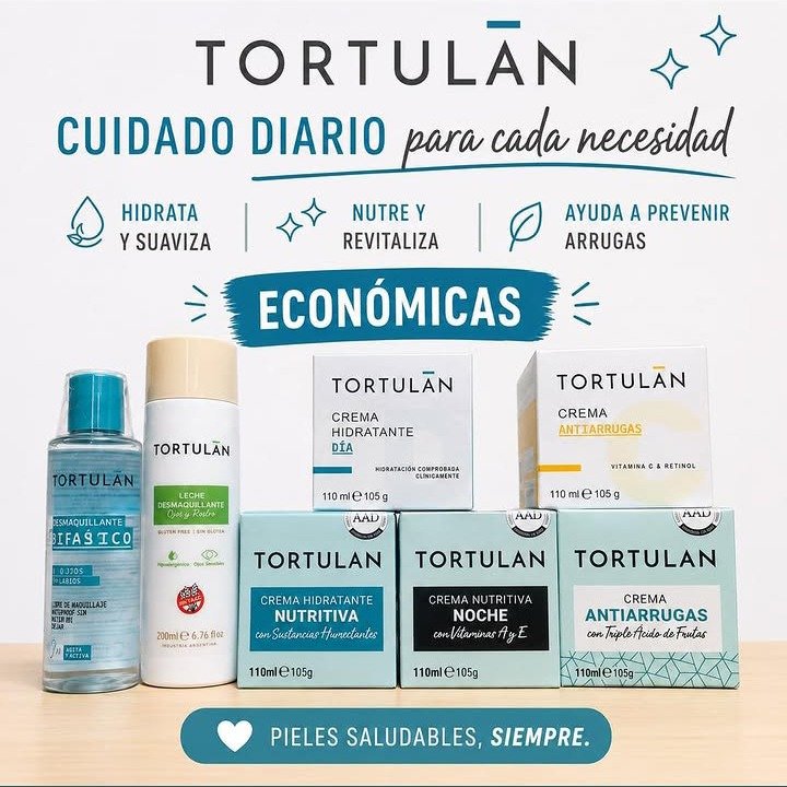 Promoción de productos Tortulán para el cuidado diario de la piel
